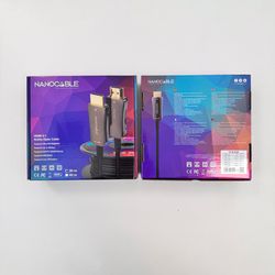 Nanocable Cable HDMI V2.1 AOC 8K@60Hz 4K@120Hz 48Gbps A/M-A/M, Negre, 30 m