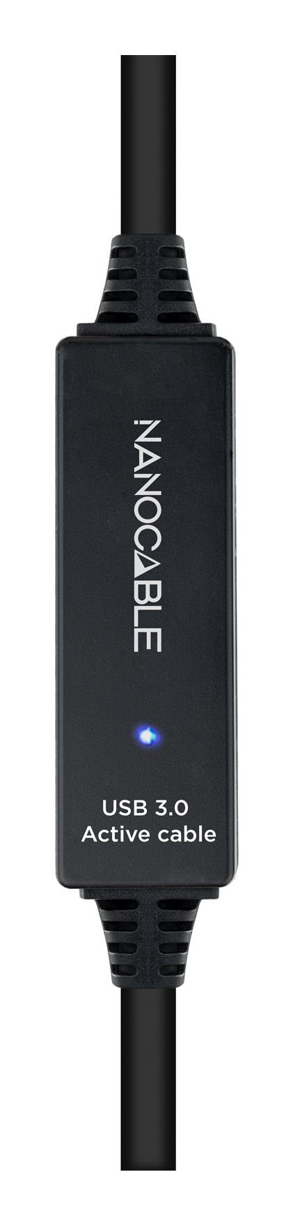 Nanocable Cable USB 3.0 prolongador con amplificador, tipo A/M-A/H, 15m
