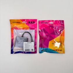 Nanocable Conversor USB-C a 2xHDMI/USB2.0/PD, 15 cm, Gris