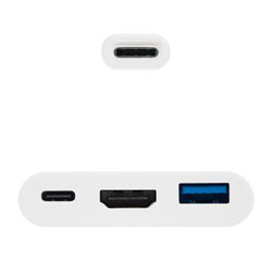 Nanocable CONVERSOR USB-C A HDMI/USB/USB-C, 3 EN 1, 15 CM