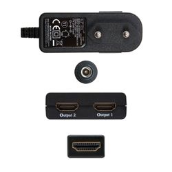 Nanocable HDMI DUPLICADOR V1.3 1X2 AMB ALIM. I PIGTAIL 50 CM