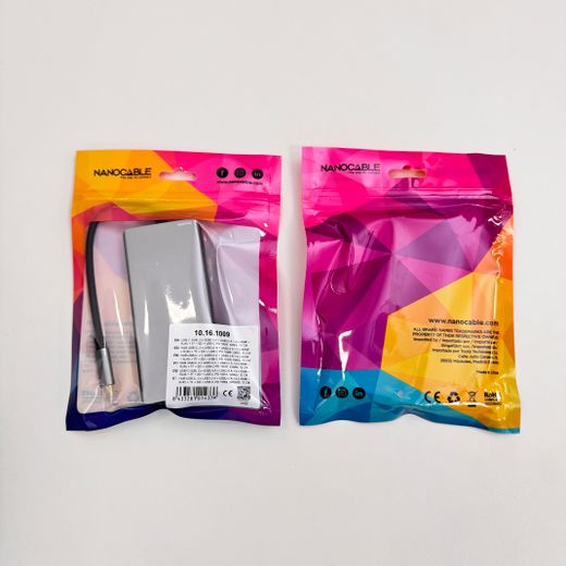 Nanocable HUB USB-C 9 en 1, Conversor USB-C a 3 x USB-A + 2 x HDMI + RJ45 + TF + SD + USB-C PD 100W, Aluminio, 15 cm, Gris