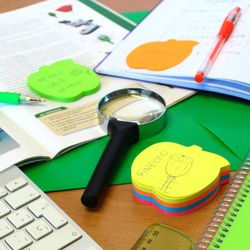 Notes adhesives 7.1 x 7.2 cm poma, 5 colors