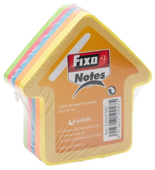 Notas adhesivas 6.6 x 6.7 cm flecha, 5 colores