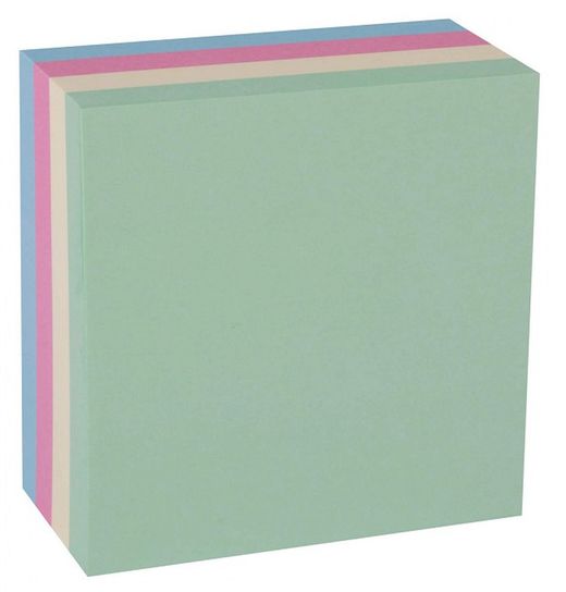 Notas adhesivas Funny 75 mm x 75 mm 4 colores pastel