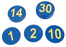 Números de cautxú de l'1 Al 30