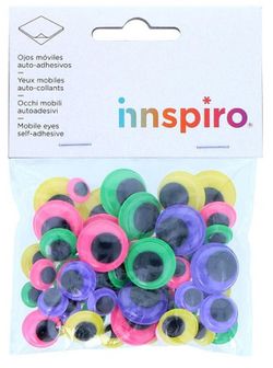 Ulls mòbils de colors autoadhesius mides assortides