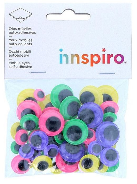 Ulls mòbils de colors autoadhesius mides assortides