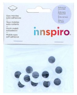 Ulls mòbils fosforescent autoadhesius 18 mm