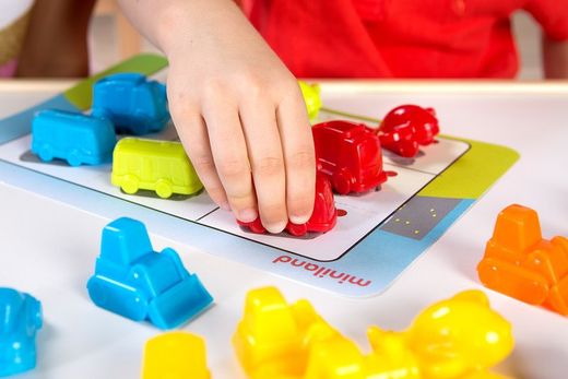 Joc matemàtic ordenar i comptar Vehicles