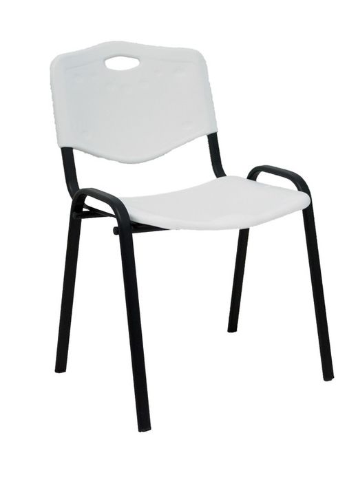 Pack 4 sillas Iso plastic PVC blanco