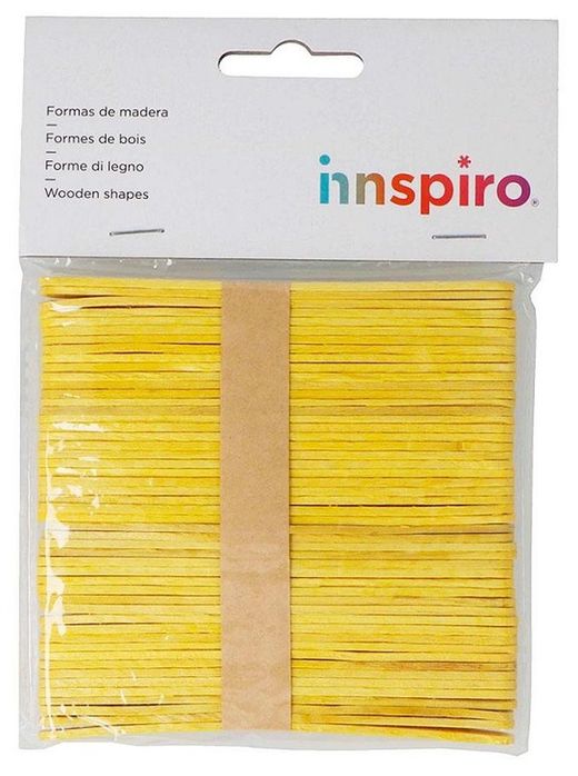 Pals de pol fusta estàndard 114 x 10 x 2 mm groc