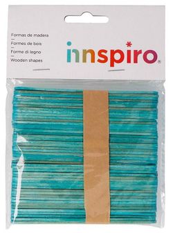 Palos de polo madera estándar 114 x 10 x 2 mm azul