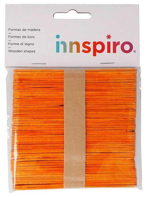 Pals de pol fusta estàndard 114 x 10 x 2 mm taronja