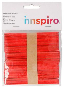 Palos de polo madera estándar 114 x 10 x 2 mm rojo