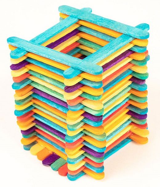 Pals de pol fusta petits mix colors 73x7x2mm.