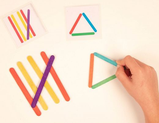 Pals de pol fusta petits mix colors 73x7x2mm.