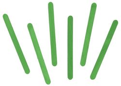 Palos de polo madera estándar 114 x 10 x 2 mm verde