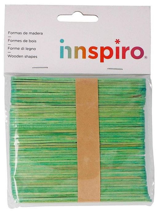 Palos de polo madera estándar 114 x 10 x 2 mm verde