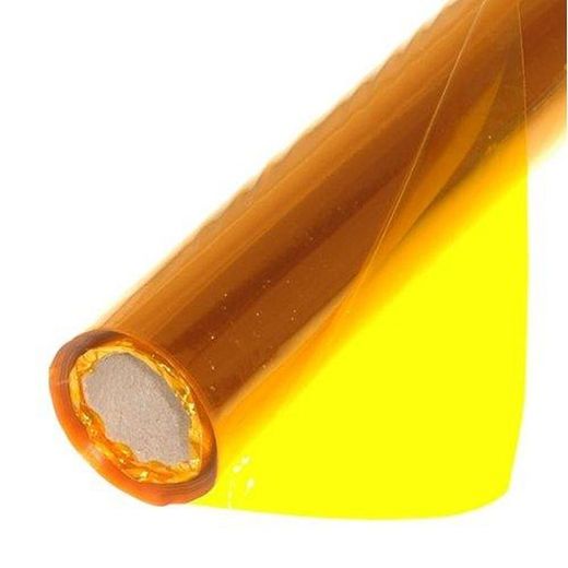 Papel celofan rollo 25 hojas, amarillo