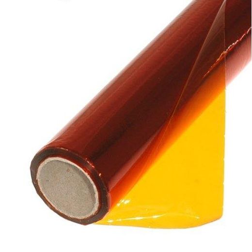 Papel celofan rollo 25 hojas, naranja