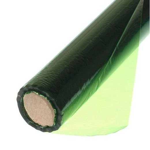 Papel celofan rollo 25 hojas, verde