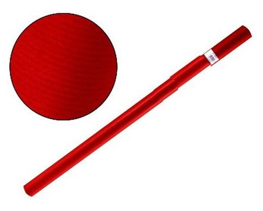 Papel embalar rojo, rollo 25 metros