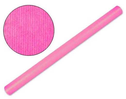 Papel embalar rosa, rollo 25 metros