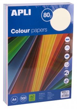 Papel color A4 80 gr 5 colores Pastel 500 hojas