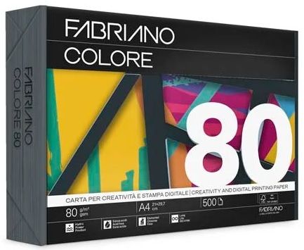 Papel color A4 80 gr. Negro 500 hojas