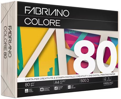 Papel color A4 80 gr. Crema/Ivori 500 hojas