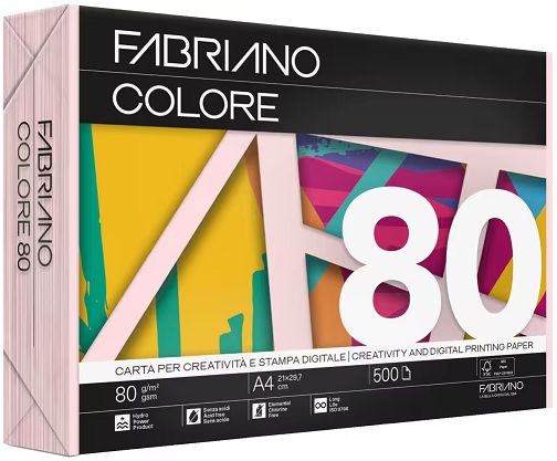 Papel color A4 80 gr. Salmón/Cipria 500 hojas