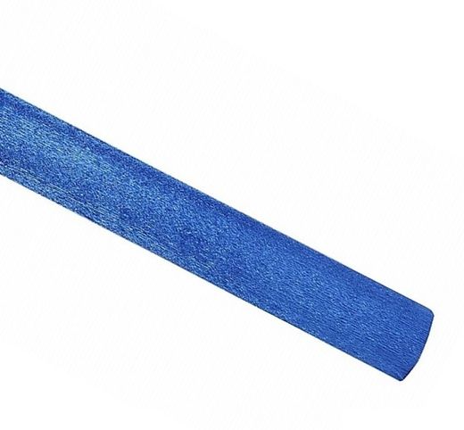 Papel crespón metalizado,  Azul