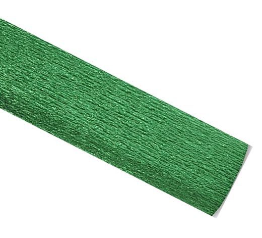 Papel crespón metalizado, Verde