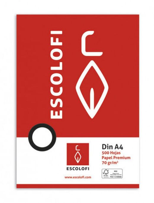 Paper quadricula 5 x 5 A4 plantat 500 fulls