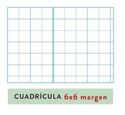 Paper quadricula 6 x 6 A4 plantat 100 fulles
