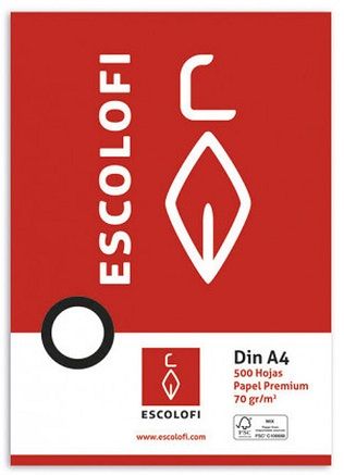 Papel horizontal A4 plantado 100 hojas