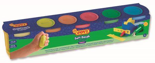 Pasta tova BLANDIVER Estoig 5 pots 110 g colors neó