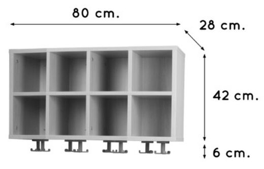 Penjador 8 caselles