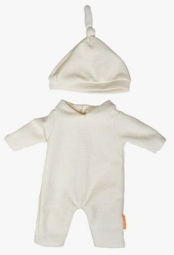 Pijama beix amb gorra 38cm