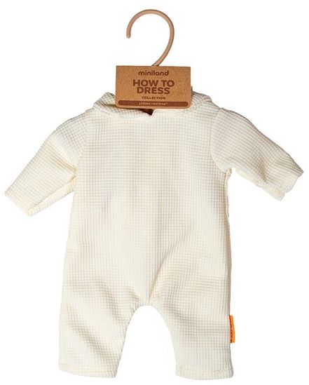 Pijama beix amb gorra 38cm