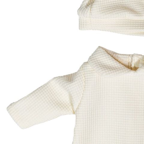 Pijama beix amb gorra 38cm