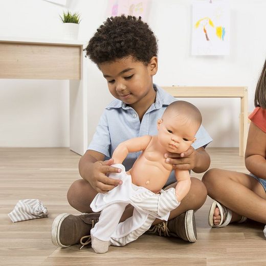 Pijama beige para muñeco 40 cm