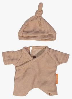 Pijama marró amb gorra 21cm