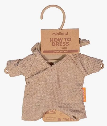Pijama marró amb gorra 21cm