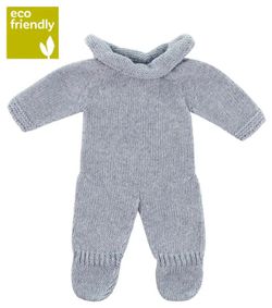 Pijama punt 32 cm blau gris