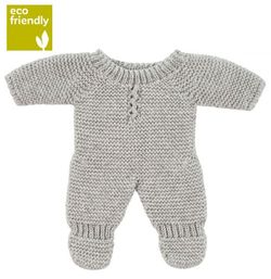 Pijama punt 21 cm gris