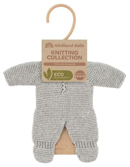 Pijama punt 21 cm gris