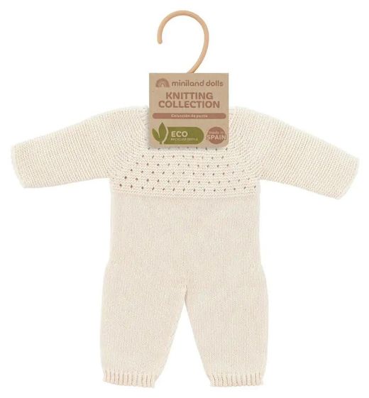 Pijama punt 40 cm blanc