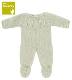 Pijama punto 40 cm verde